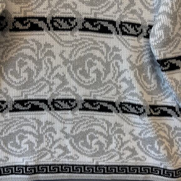 Vintage JJ Brown USA Knit Sweater Rollneck Holiday Winter Christmas Sparkly Glam - Picture 4 of 9